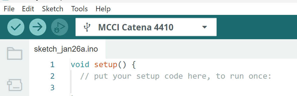 Arduino board and port selection