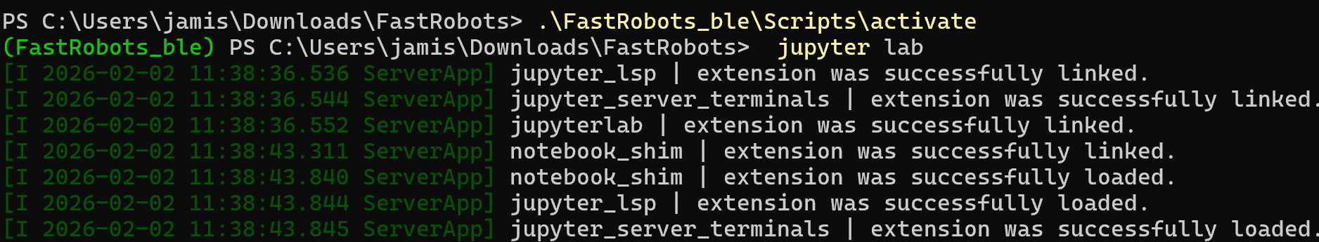 Command prompt and Jupyter launch